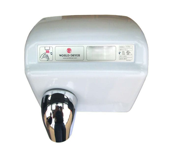 Secador De Manos Blanco Automático World Dryer - BEFERLIM